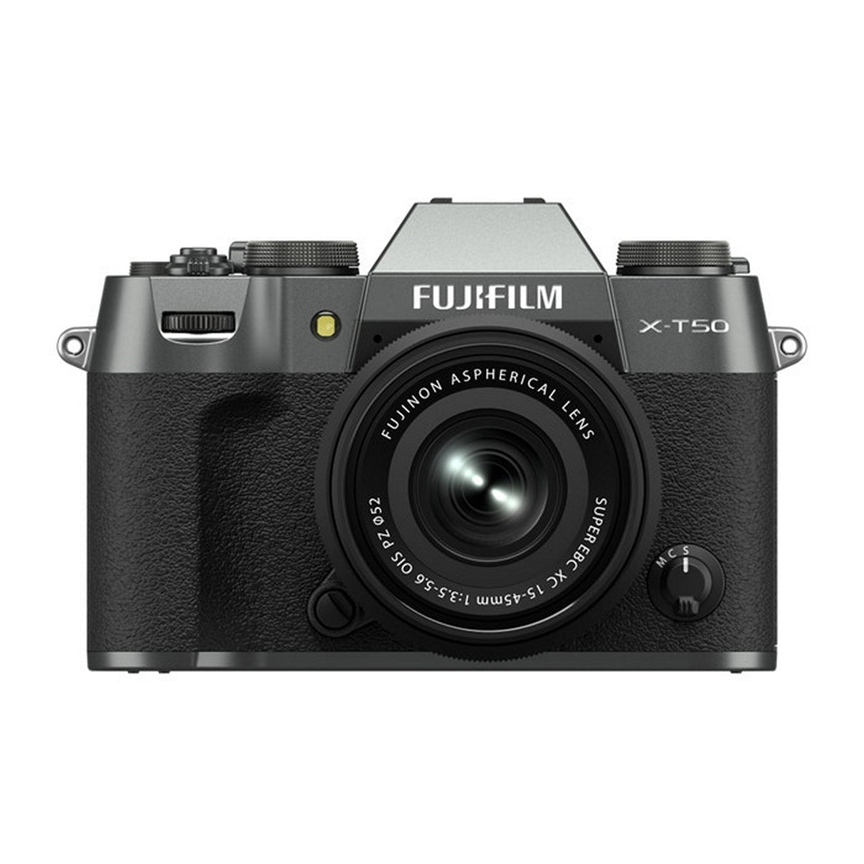 Fujifilm X-T50 Mirrorless Digital Camera with XC15-45mmF3.5-5.6 OIS PZ Lens Kit - Charcoal Silver