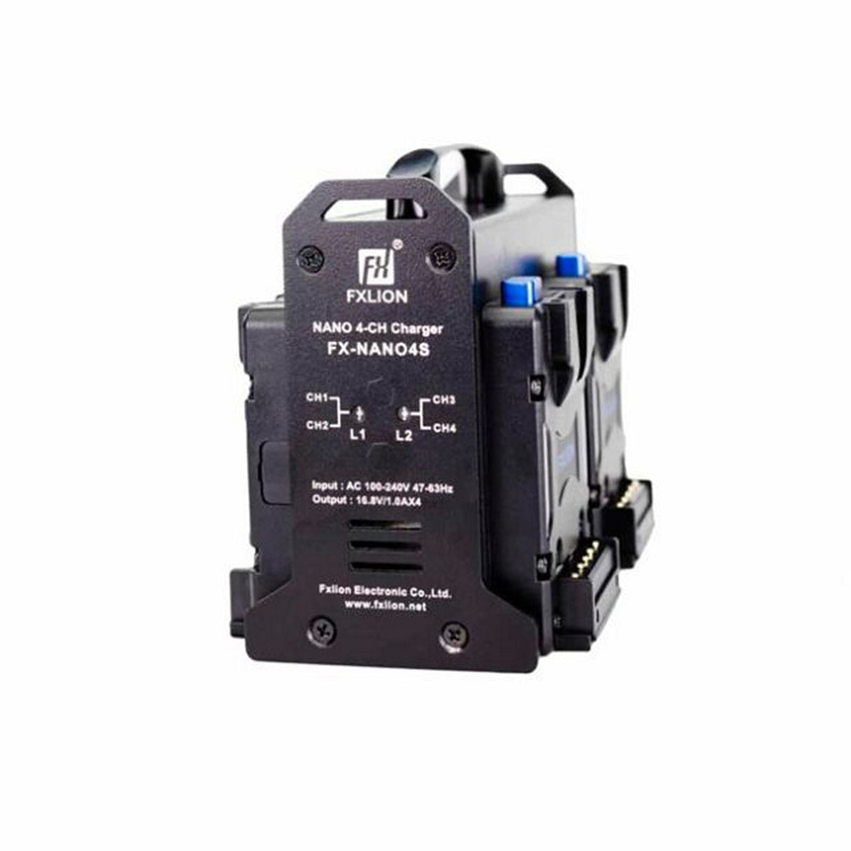 Fxlion NANO 4-Channel V-Mount Compact Battery Charger