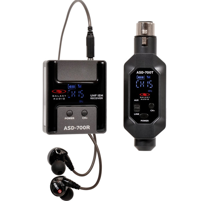 Galaxy Audio ASD-700 Wireless Personal Monitor System - B5: 550-569 MHz