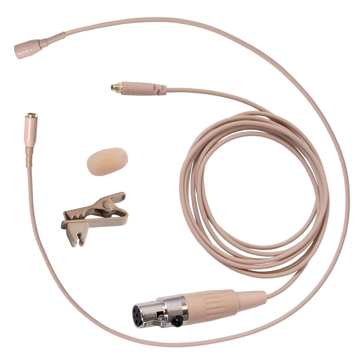 Galaxy Audio HLM4 5mm Omnidirectional Hairline Performance Microphone - 1x Mic, 4x Gen 1 cW Audio-Technica Cables