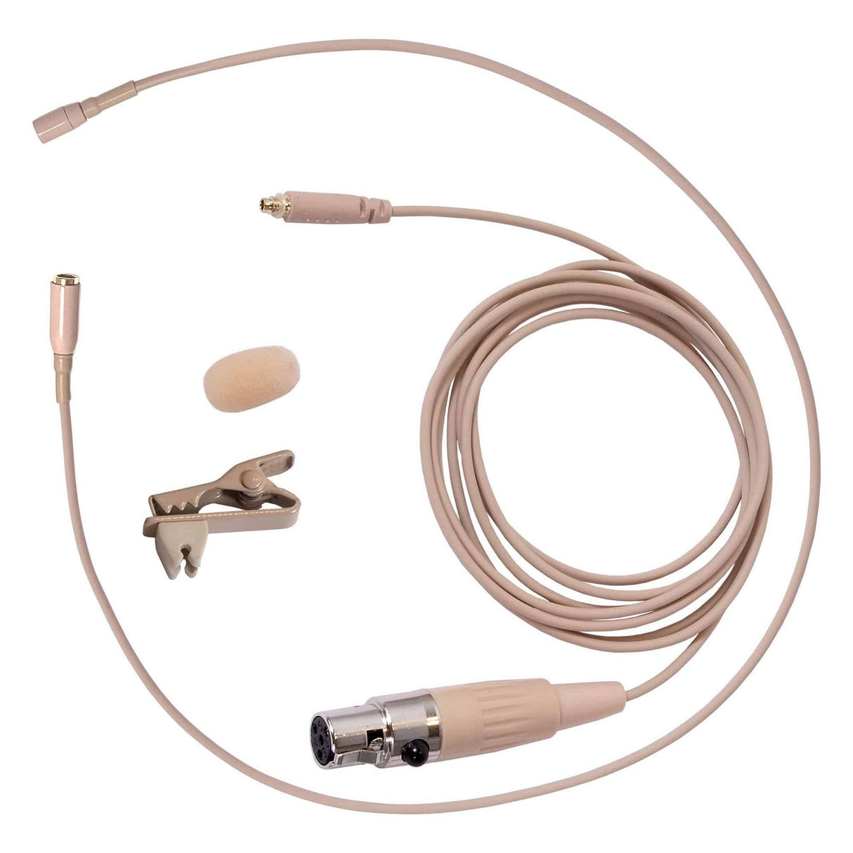 Galaxy Audio HLM8 3.5mm Omnidirectional Hairline Performance Microphone - 1x Mic, 4x Gen 1 cW Audio-Technica Cables