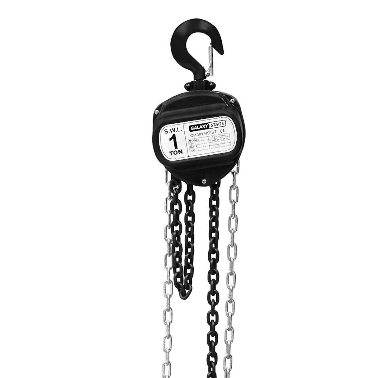 Galaxy Stage GS-CH1TON 1-Ton Manual Chain Hoist, 32-Feet