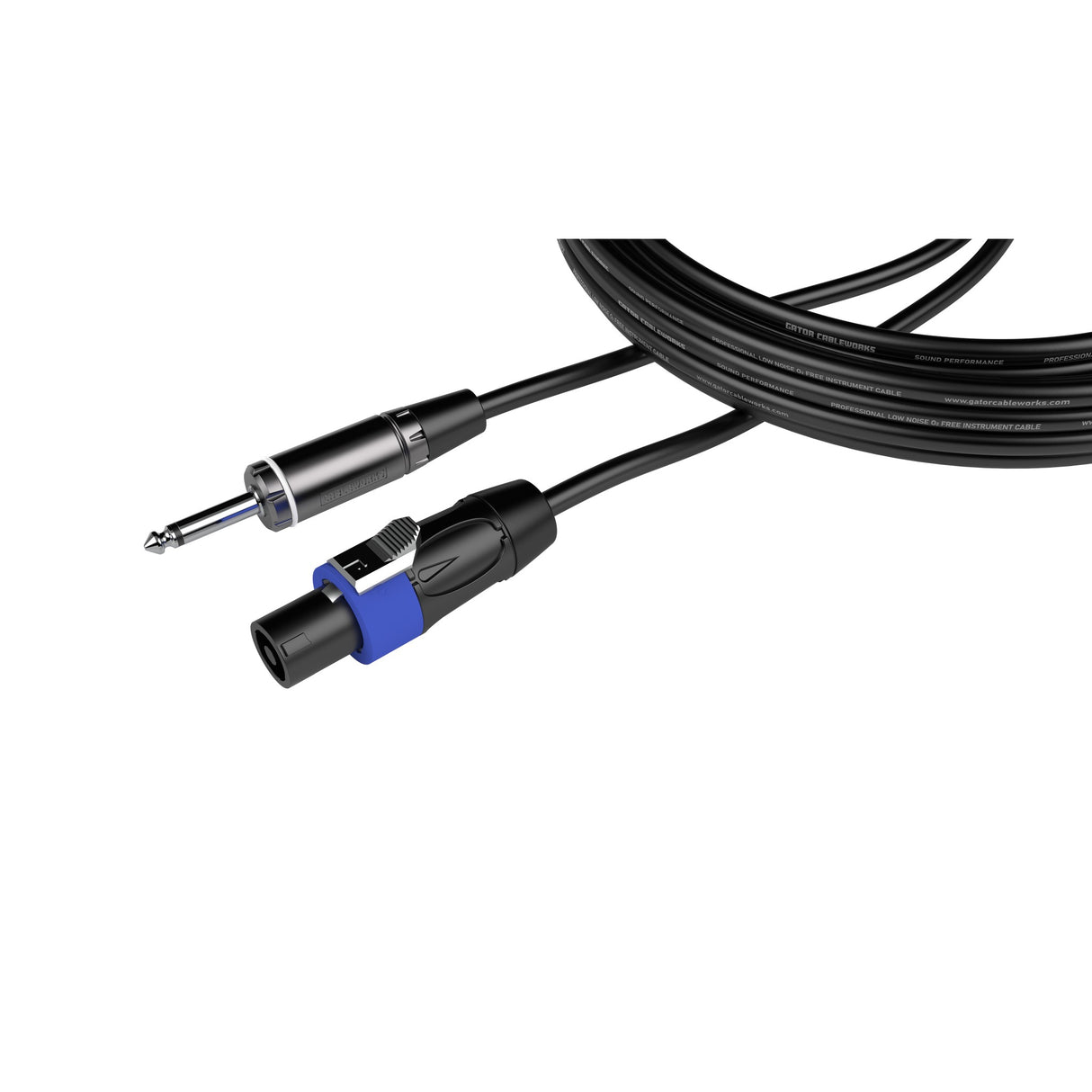 Gator CBW-CPSRSPKR1TWLK-CBLE-100 Composer Series TS to Twist Lock Connector Speaker Cable, 100-Foot