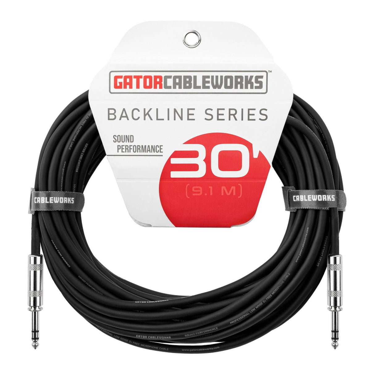 Gator Cableworks GCWB-BPC Backline Series TRS 1/4" Balanced Patch Cable
