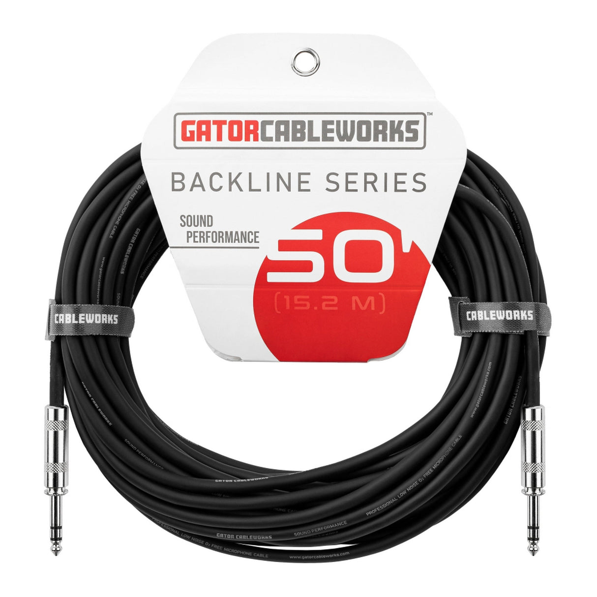 Gator Cableworks GCWB-BPC Backline Series TRS 1/4" Balanced Patch Cable