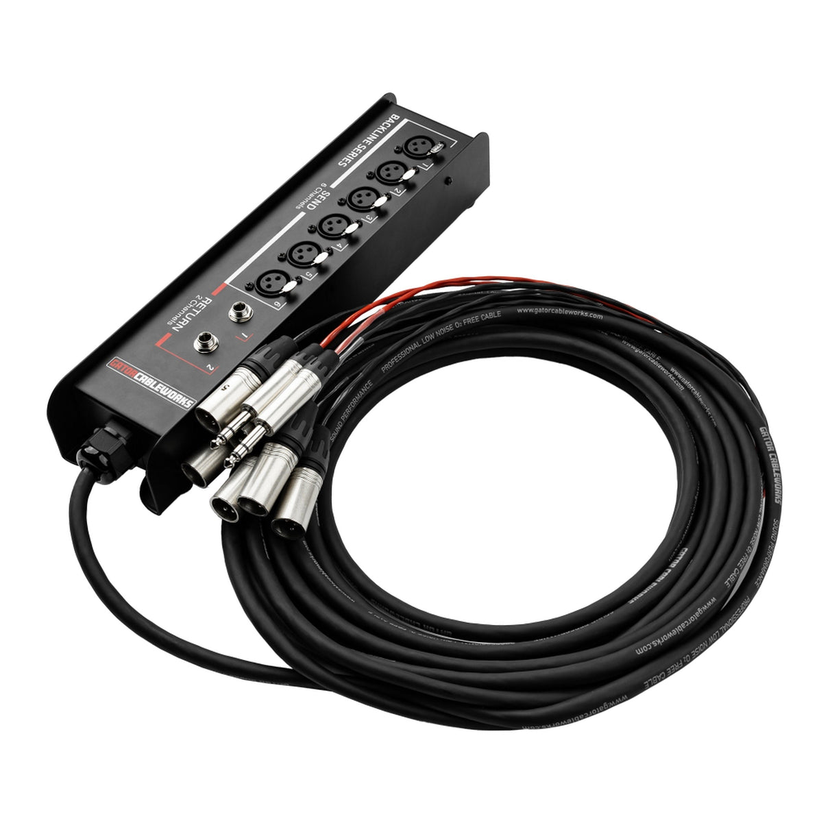Gator Cableworks GCWB-DS6X2 Backline Series 6 x 2 Drop Snake