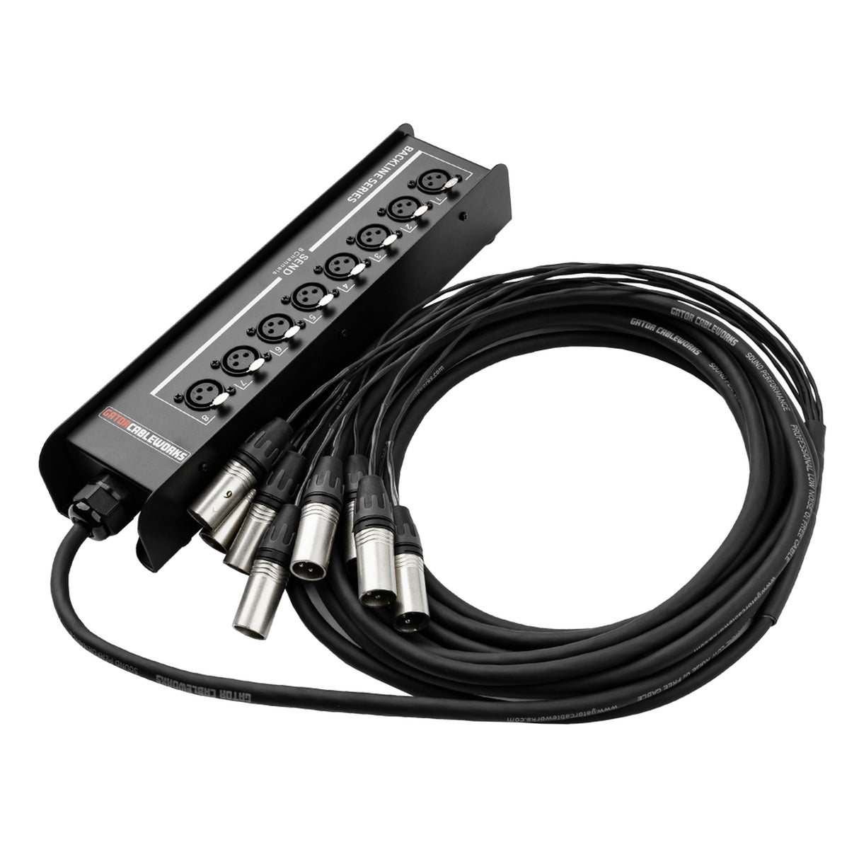 Gator Cableworks GCWB-DS8X0 Backline Series 8-Channel Drop Snake with No Returns