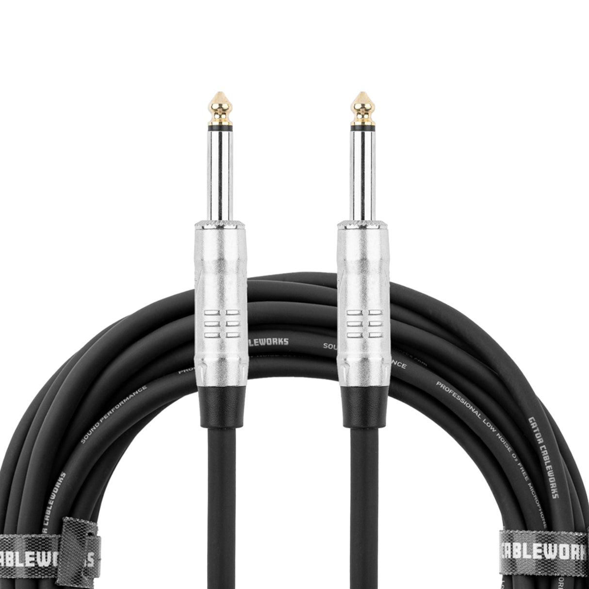 Gator GCWB-SPK Backline Series 1/4-Inch Straight TS to 1/4-Inch Straight TS Speaker Cable - 3-Feet