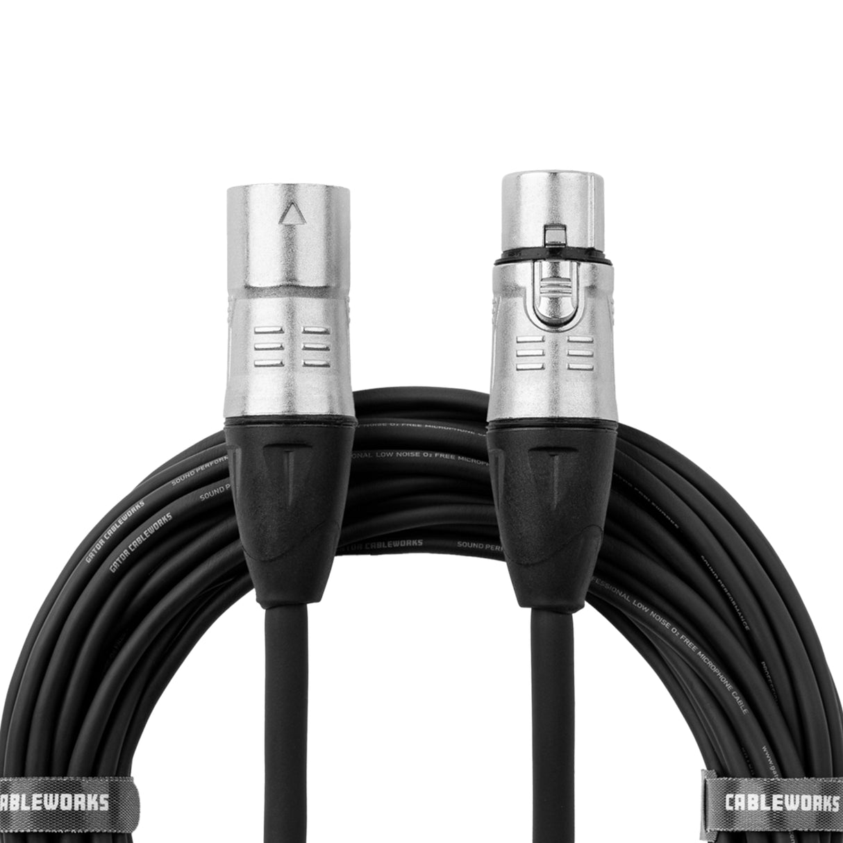 Gator GCWB-XLR-03 Backline Series XLR Male to XLR Female Microphone Cable - 3-Feet