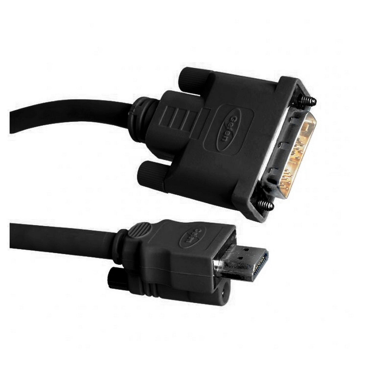 Gefen CAB-DVI2HDMI-LCKB-15MM DVI-to-HDMI Locking Cable, 15-Feet