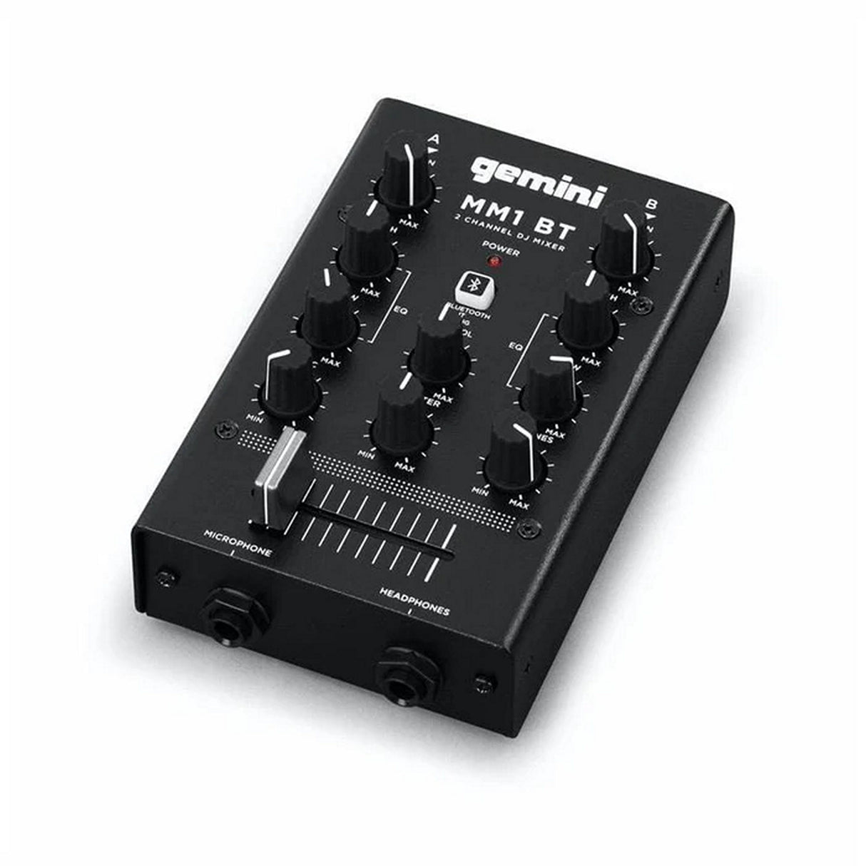 Gemini MM1BT 2 Channel DJ Mixer with Bluetooth Input (Used) - used