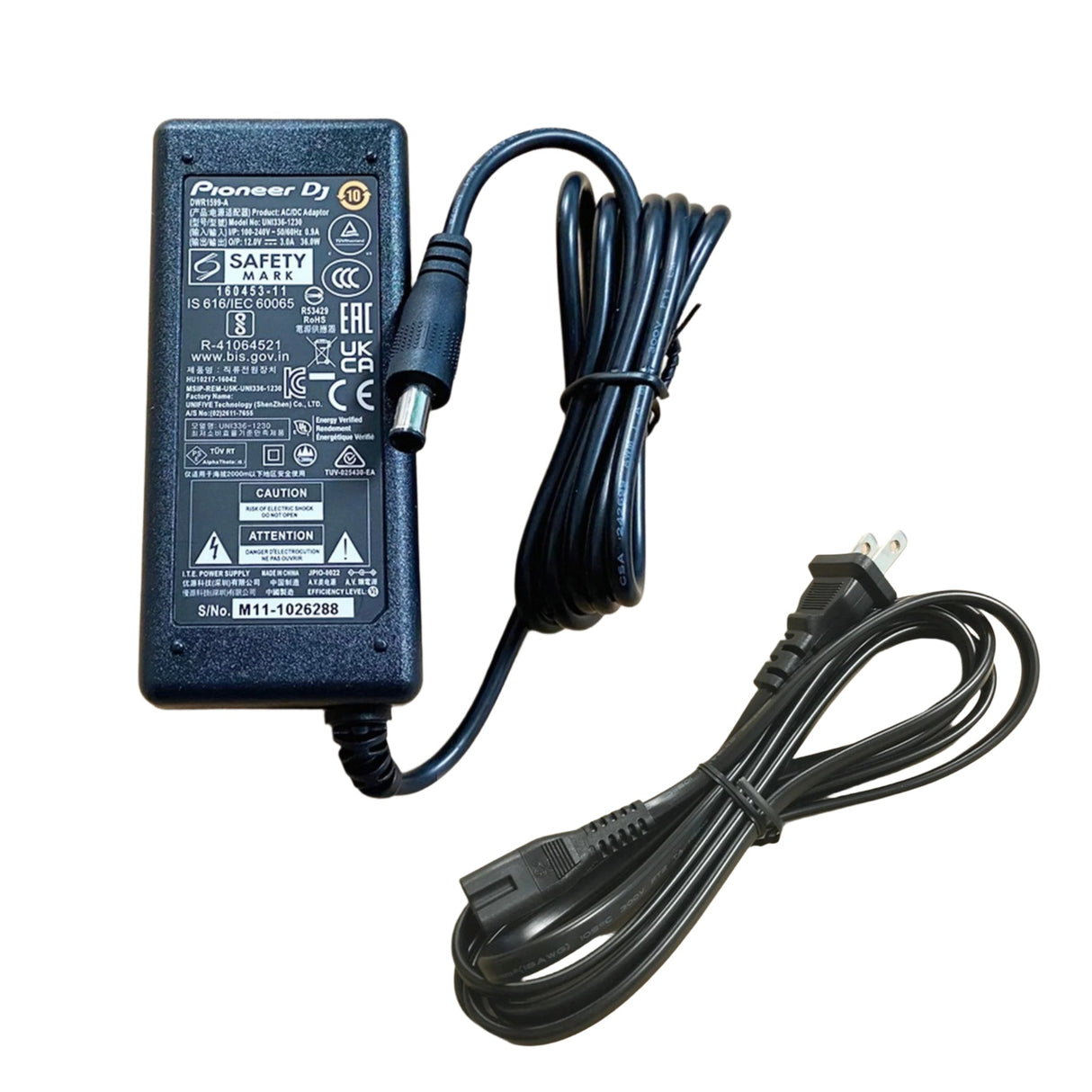 Pioneer DJ DWR1599 Power Adapter, XDG3052 AC Cord, or Bundle Kit