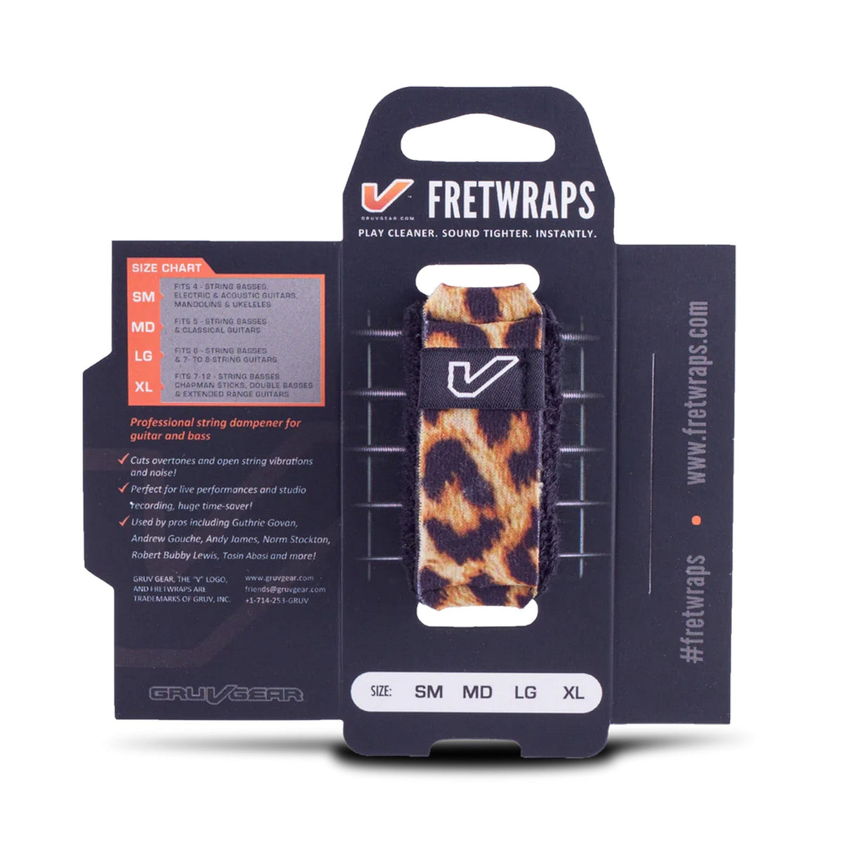 Gruv Gear FretWraps String Muter Wild Leopard 1-Pack Medium - accessories