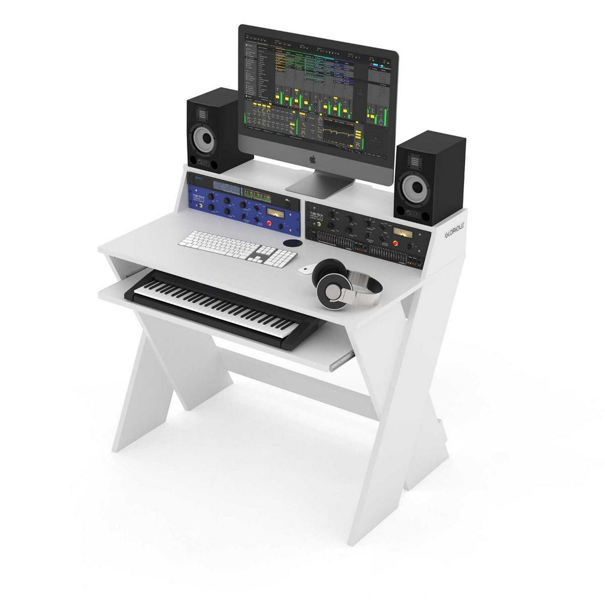 Glorious Sound Desk Compact Studio Workstation - White