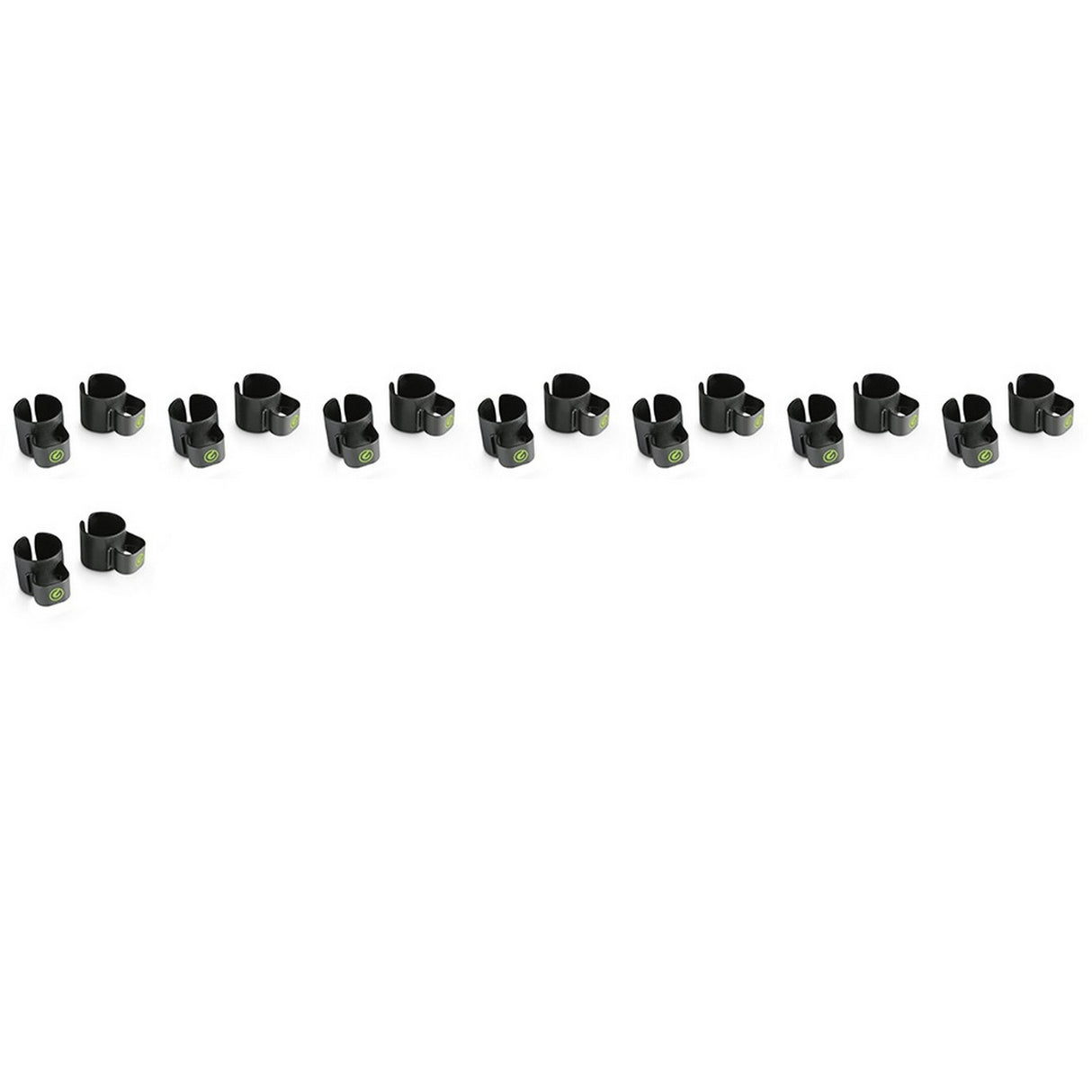 Gravity SA-CC-35-B Speaker Pole Cable Clips - 35mm ABS Cable Management for Stands & Subwoofer Poles