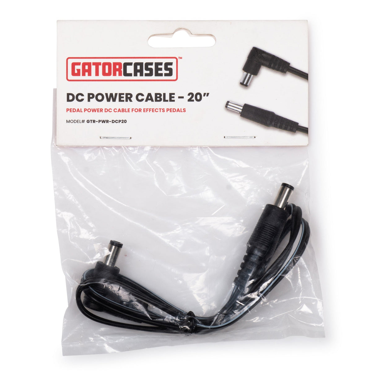 Gator GTR-PWR-DCP20 Single DC Power Cable for Pedals 20 Inch