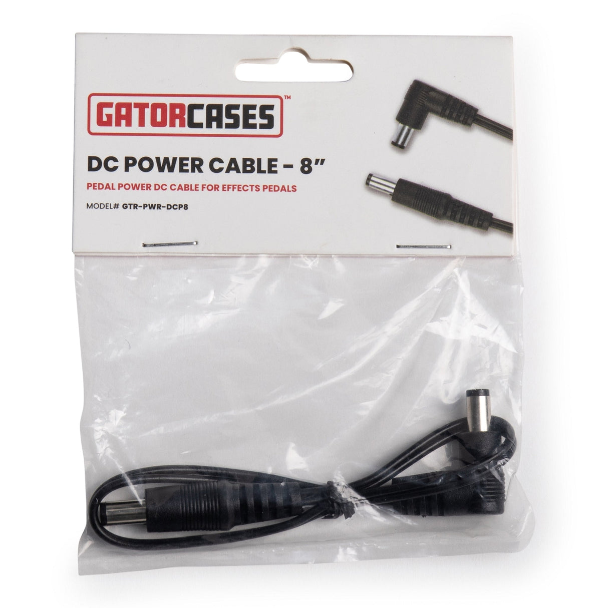 Gator GTR-PWR-DCP8 Single DC Power Cable for Pedals 8 Inch