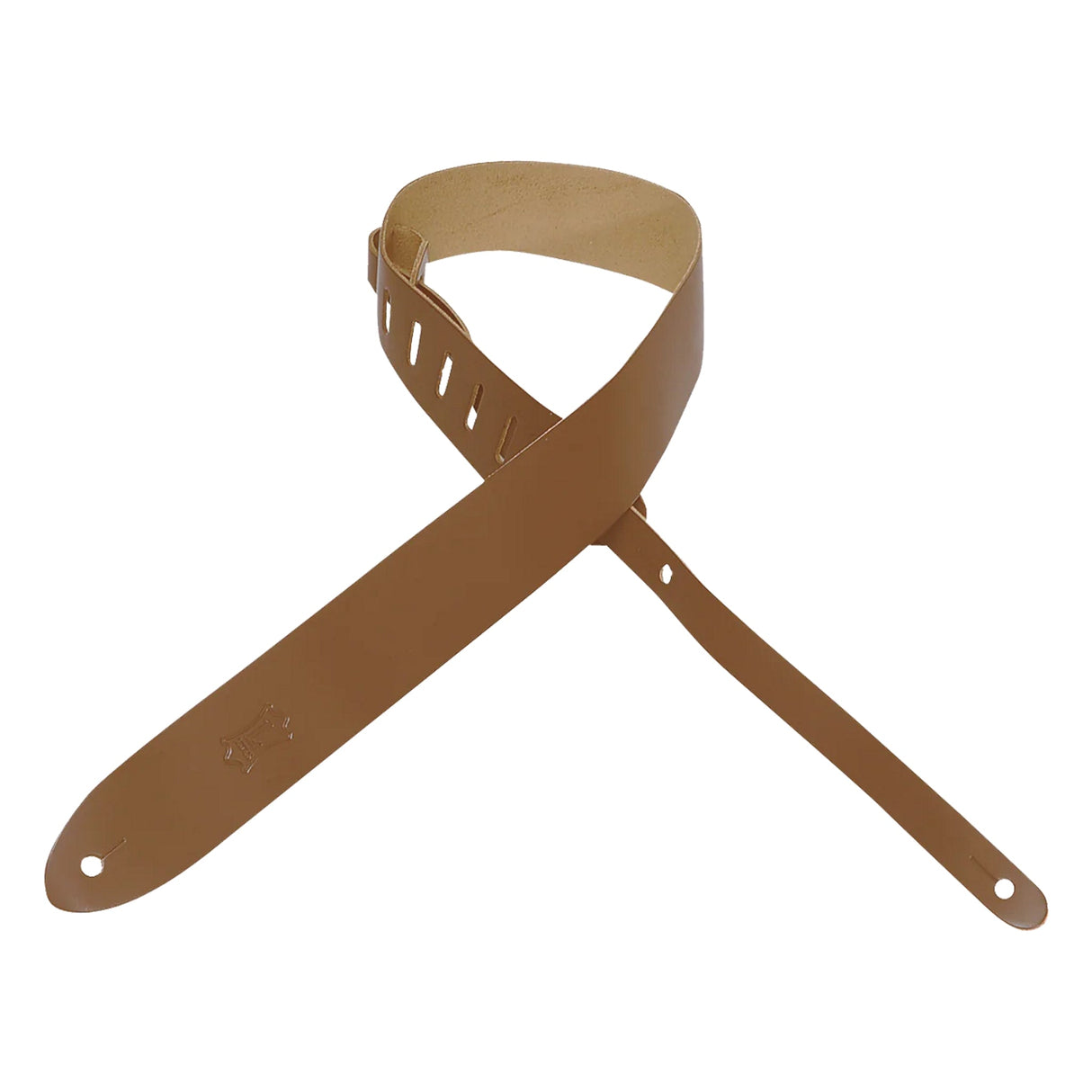 Levy’s 2-Inch Wide Tan Top Grain Leather Guitar Strap - accessories