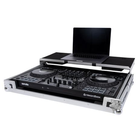 Headliner Road Case for Pioneer DJ DDJ-FLX10 or DDJ-1000SRT with Laptop Platform - Silver / None