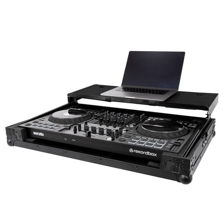 Headliner Road Case for Pioneer DJ DDJ-FLX10 or DDJ-1000SRT with Laptop Platform - Black / None