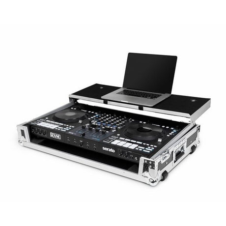 Headliner Flight Case for Rane Four with Laptop Platform And Wheels - Silver