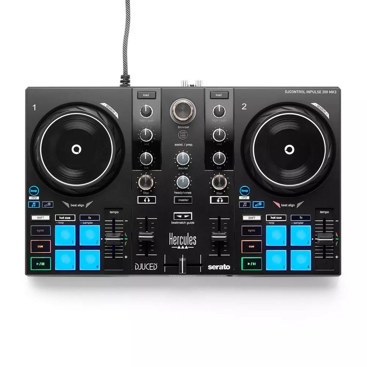 Hercules DJControl Inpulse 200 MK3 2-Deck DJ Controller