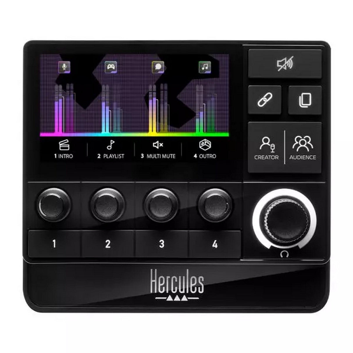 Hercules Stream 200 XLR 4-Volume Encoder Advanced Audio Controller