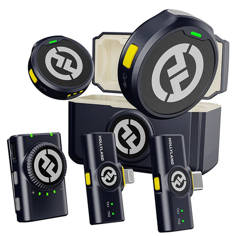 Hollyland Lark C1 Duo Wireless Lavalier Microphone for Android Cool Black