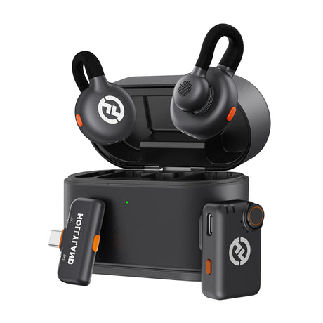 Hollyland Lark M2S Professional Wireless Microphone and Transmitter System - Lark M2S Combo-Mini-Gray (2RX)