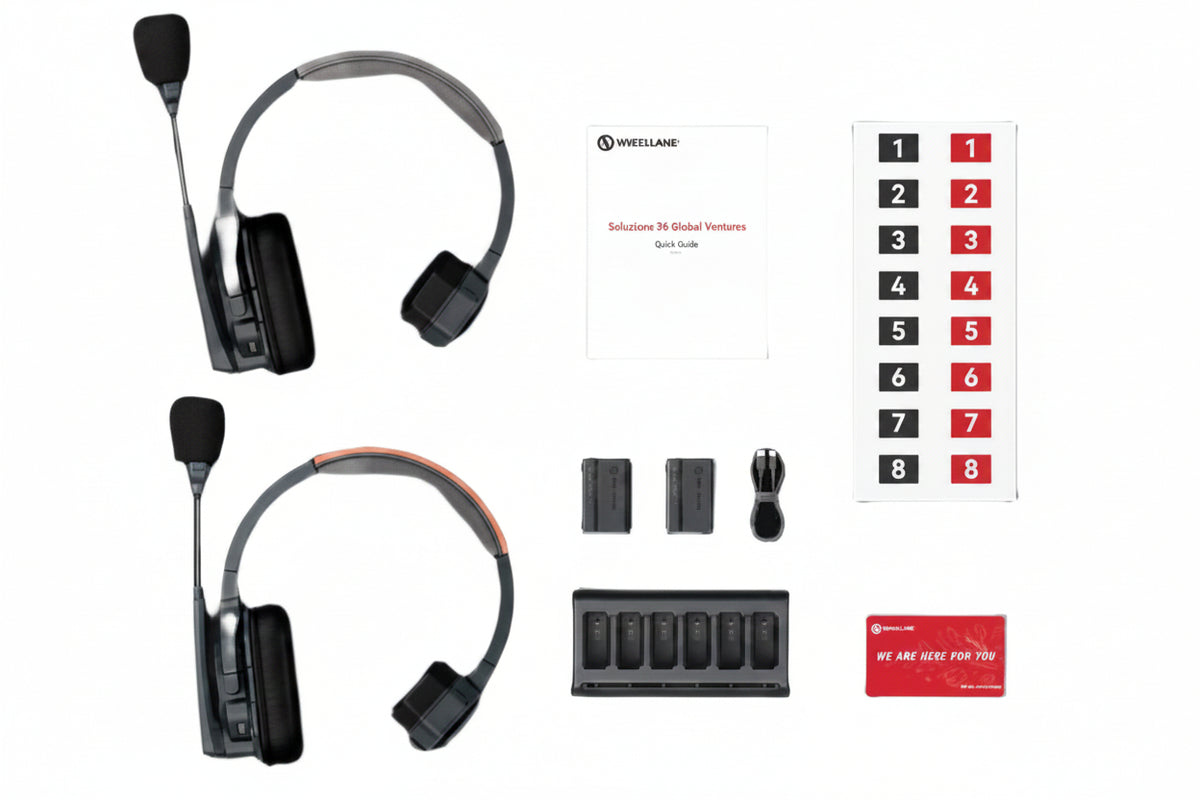 Hollyland Solidcom SE Full-Duplex Communication System Global Version - 1x Master Headset, Remote Headset