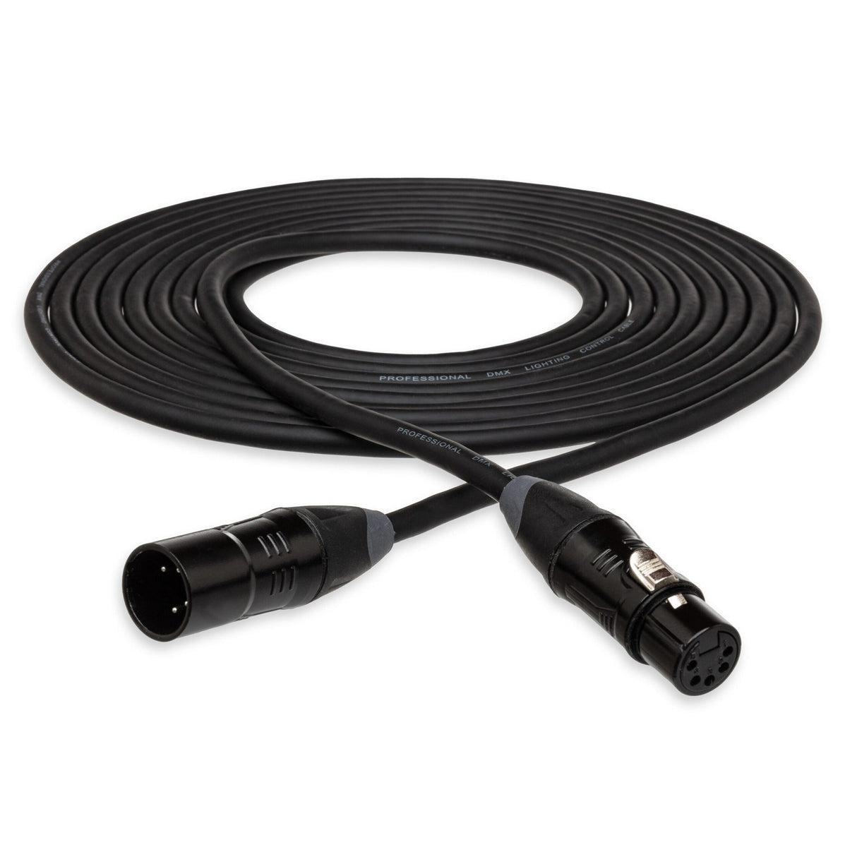 Hosa DMX-700 Series XLR5M to XLR5F DMX Cable - 3-Feet