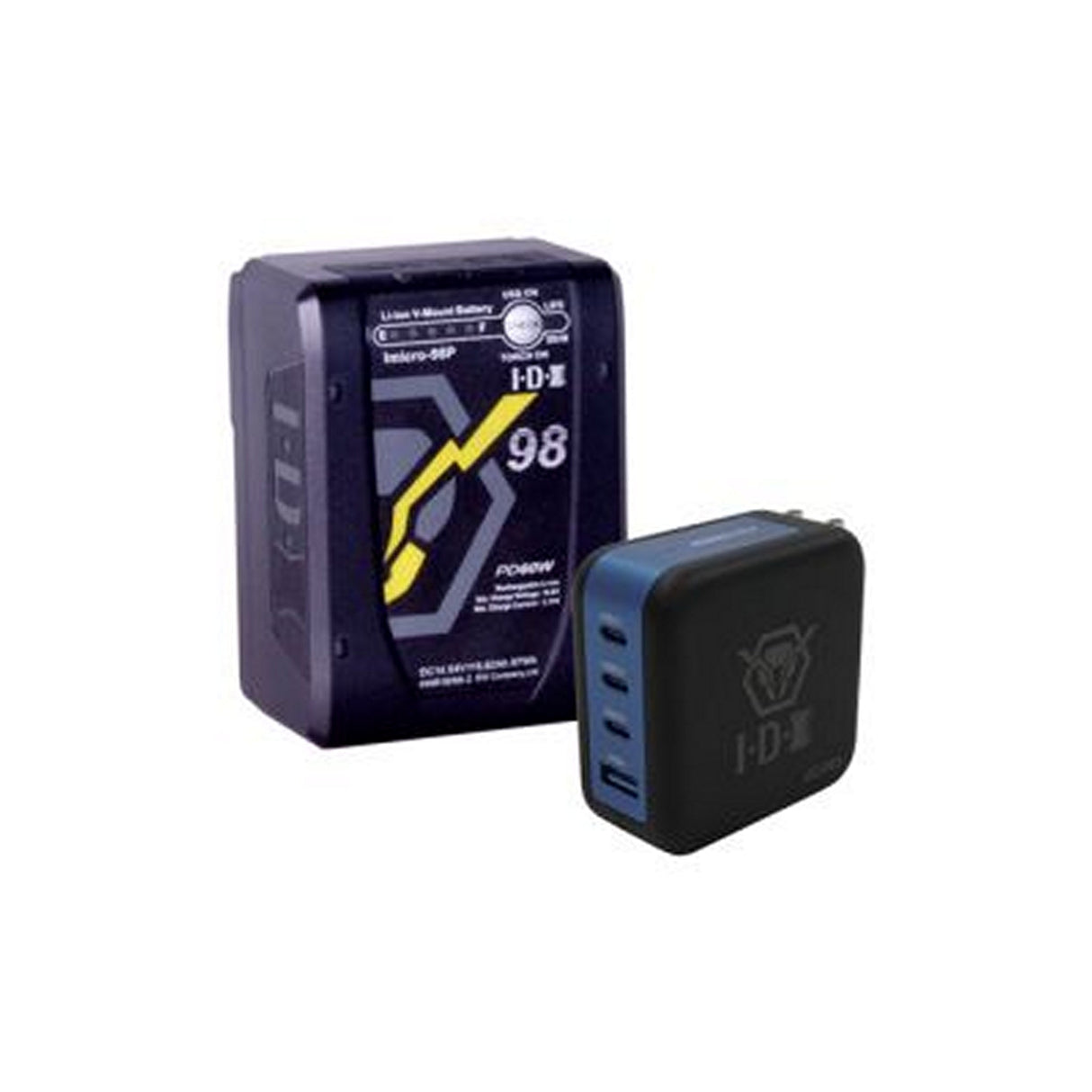 IDX Imicro Travel Bundle 1 Imicro98PD V-Mount Battery and PD Charger