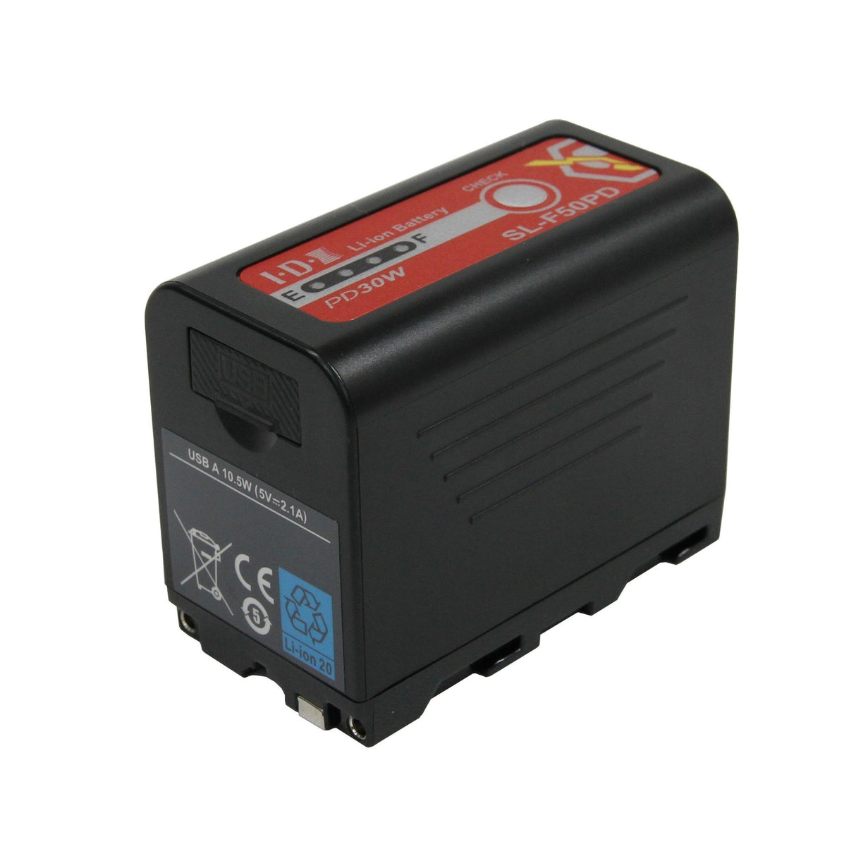 IDX SL-F50PD 6600mAh Sony L-Series Camera Battery with X-Tap and USB‑C PD