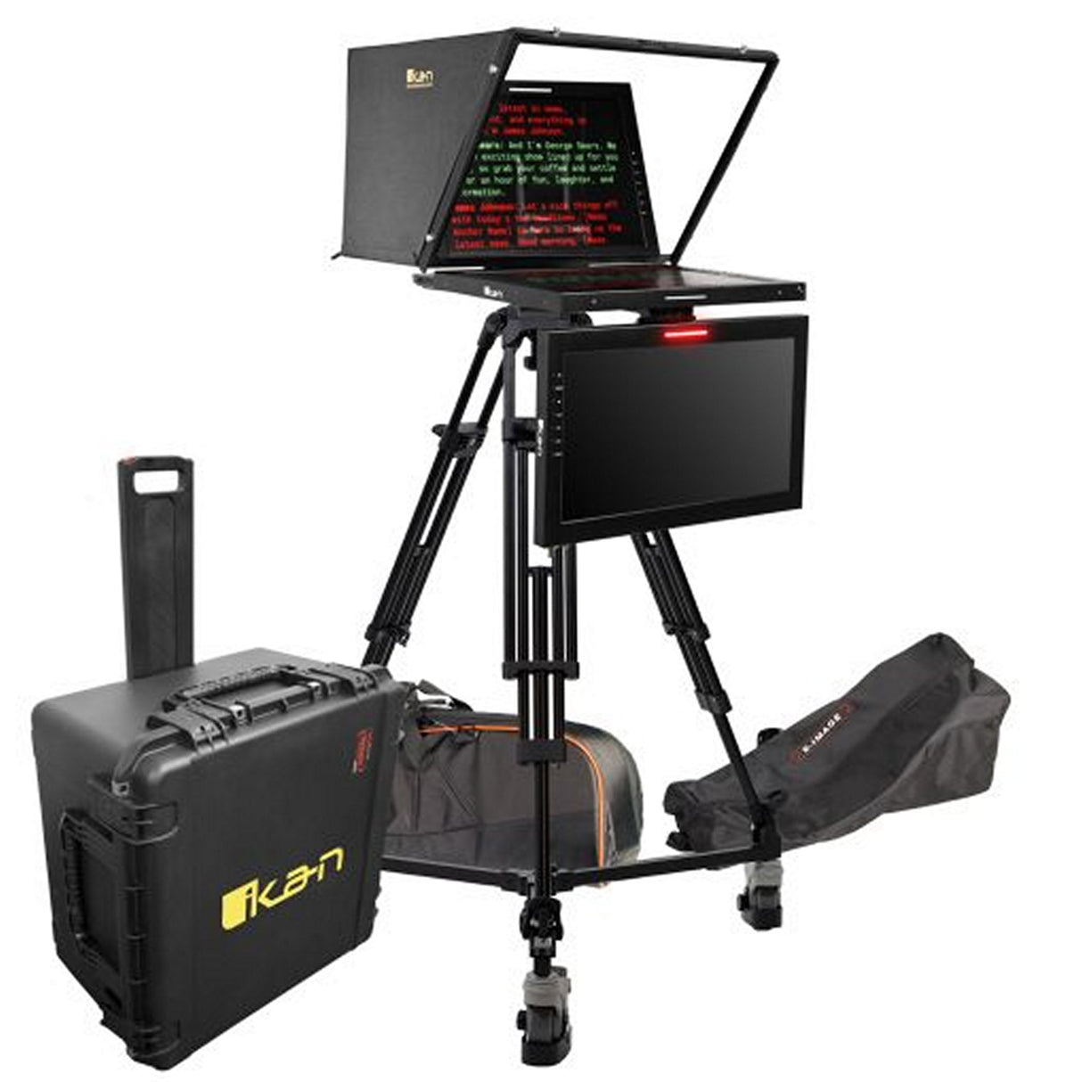 Ikan PT419W-PTZ-TM-TK-TRIPOD 19-inch PTZ SDI Teleprompter with Tripod Dolly