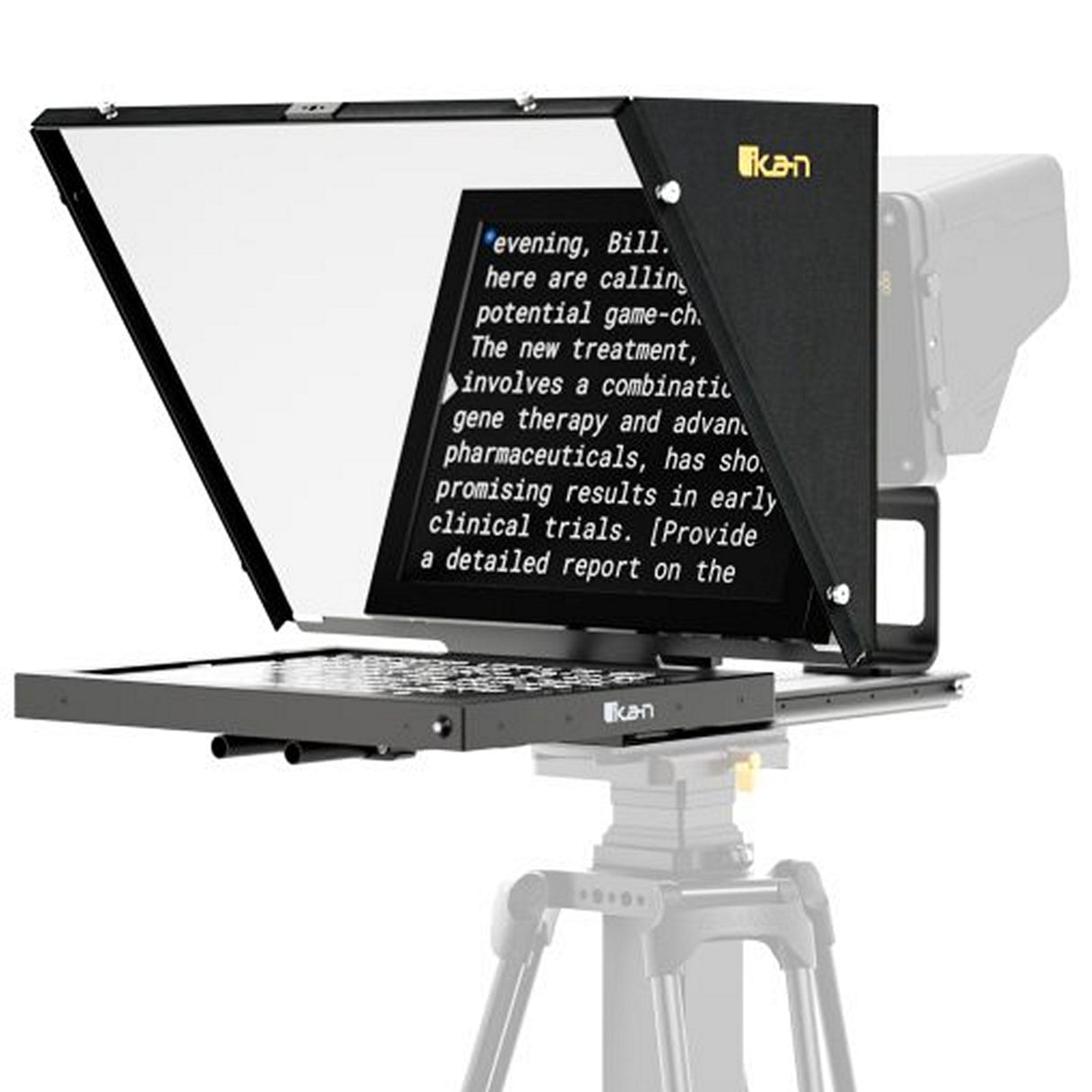 Ikan PT4500-V3 19-inch PTZ Teleprompter Pedestal Dolly System