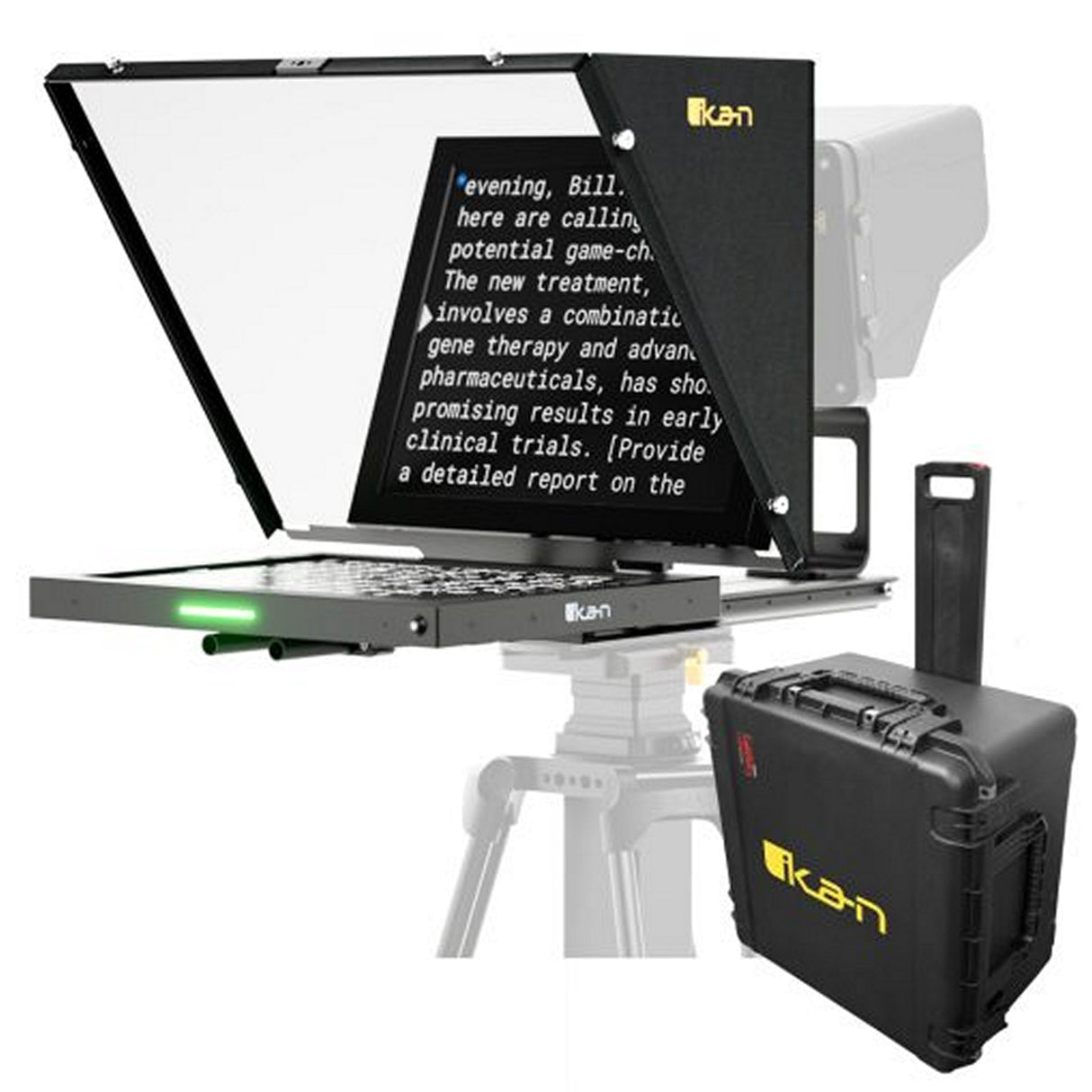 Ikan PT4500S-TK-V3 19-inch PTZ Teleprompter Tripod Dolly System
