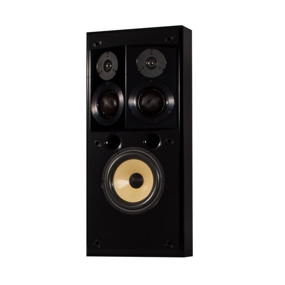Induction Dynamics S1.8T Tall Bookshelf Speaker Dual 6.5-inch Woofers - Black Gloss