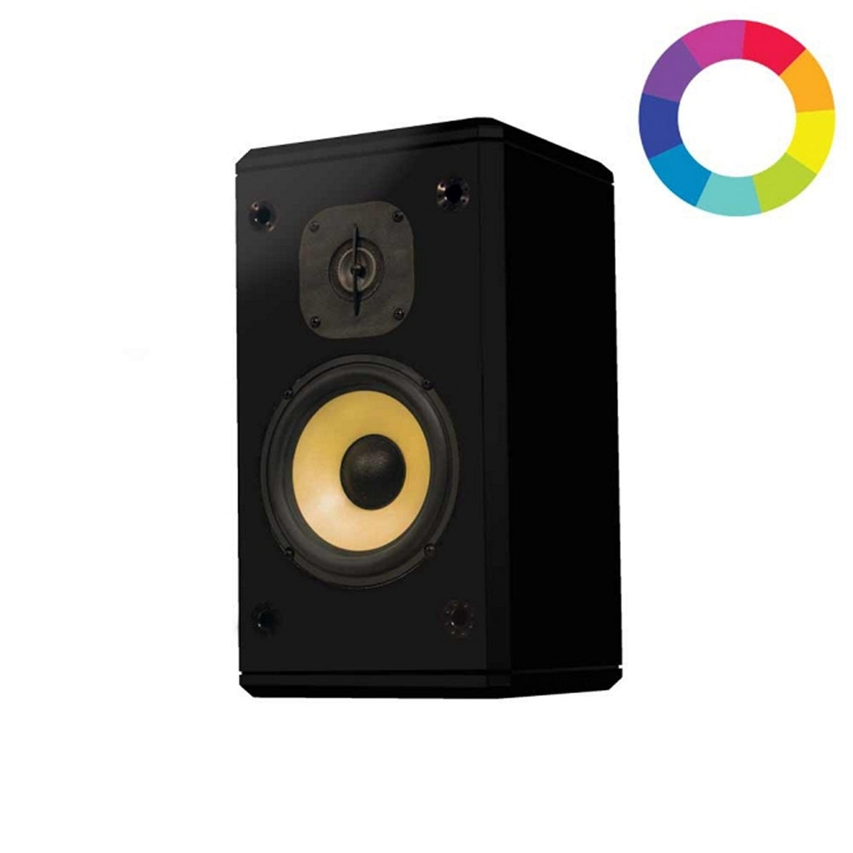 Induction Dynamics S2 Two-Way Single Corner Single Loudspeaker in Black Gloss - Custom