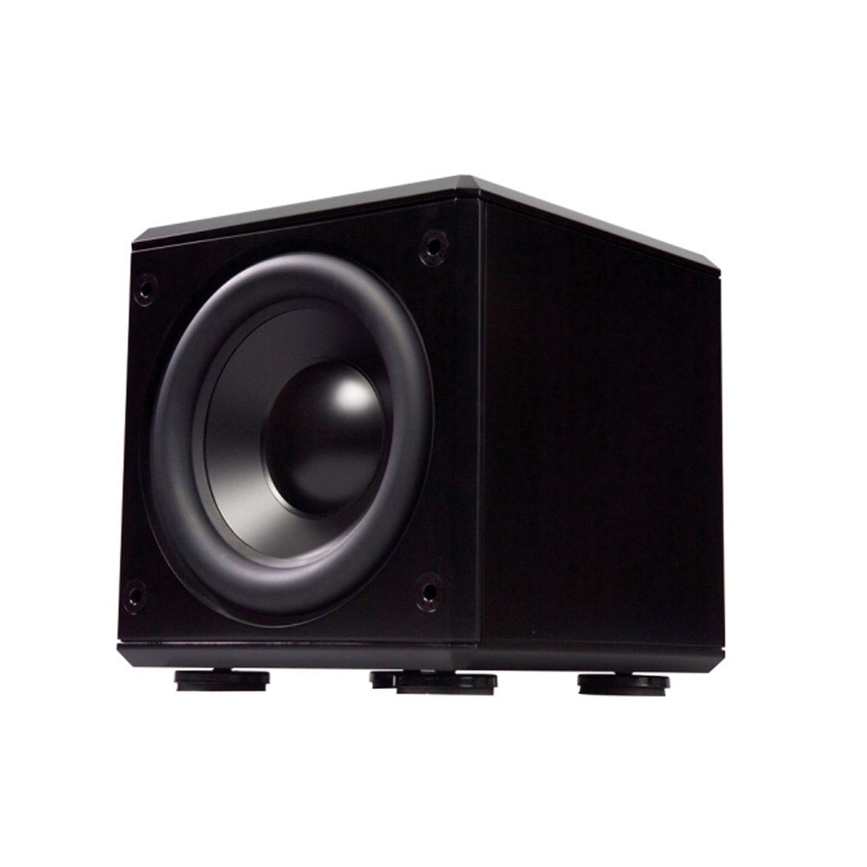 Induction Dynamics SW4 Subwoofer Black Gloss Compact Bass Driver - Black Gloss