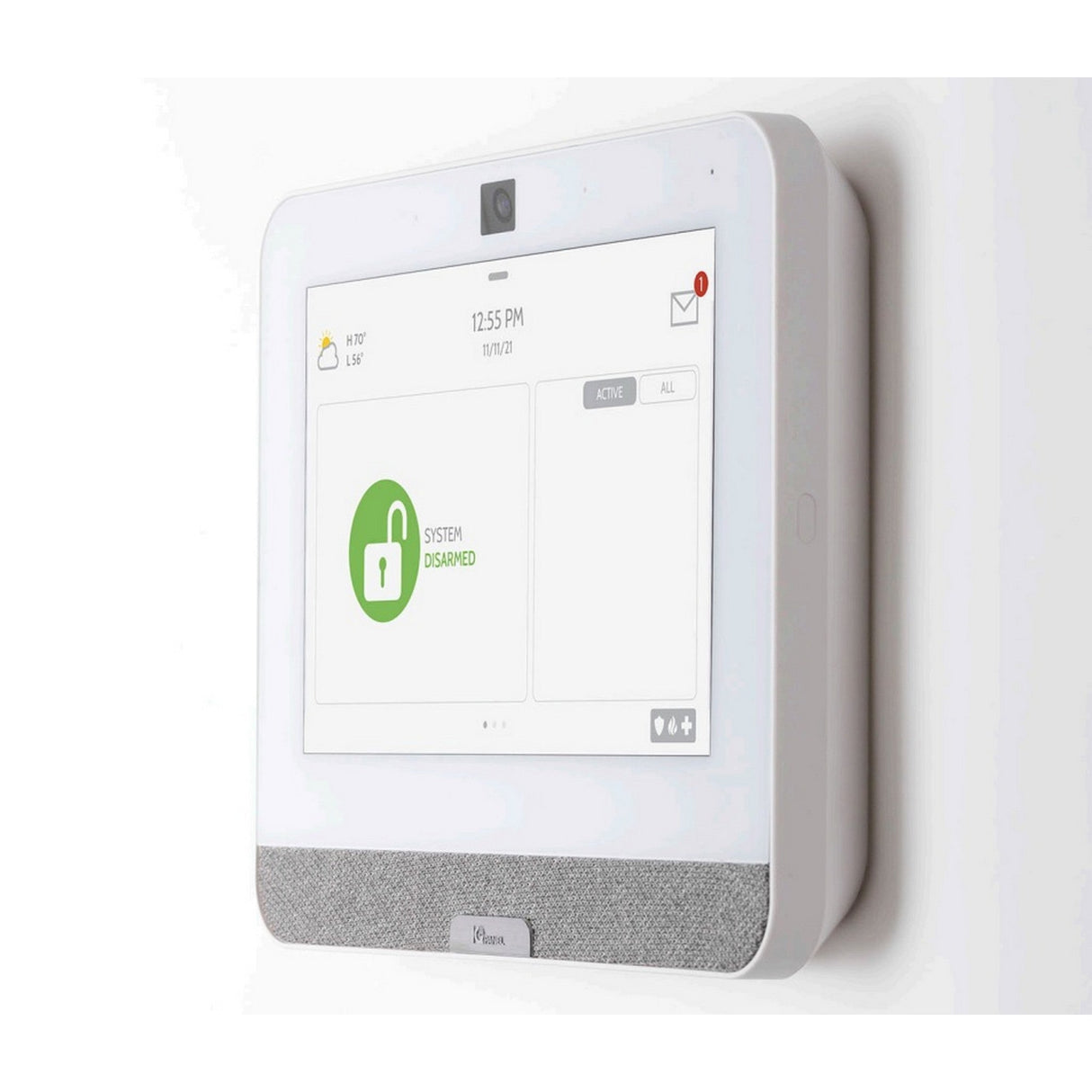 IQ IQP4018 IQ Panel 4 Compatible with PowerG 915 MHz Sensors, AT&T