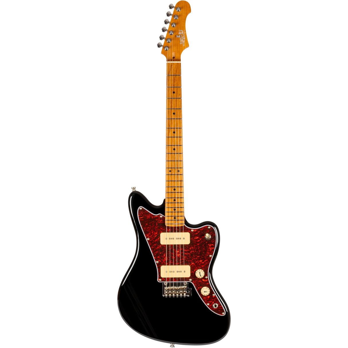 Jet Guitars JJ-300 P90 BK Electric Guitar, Black Finish