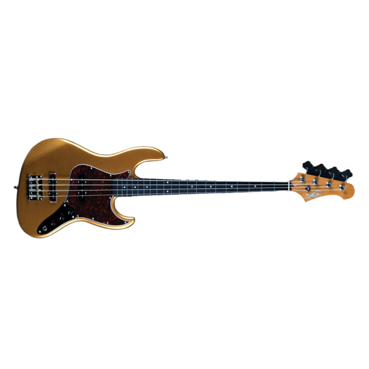 JET Guitars JJB-300 Roasted Poplar Body Bass Guitar - Gold Rosewood - guitar