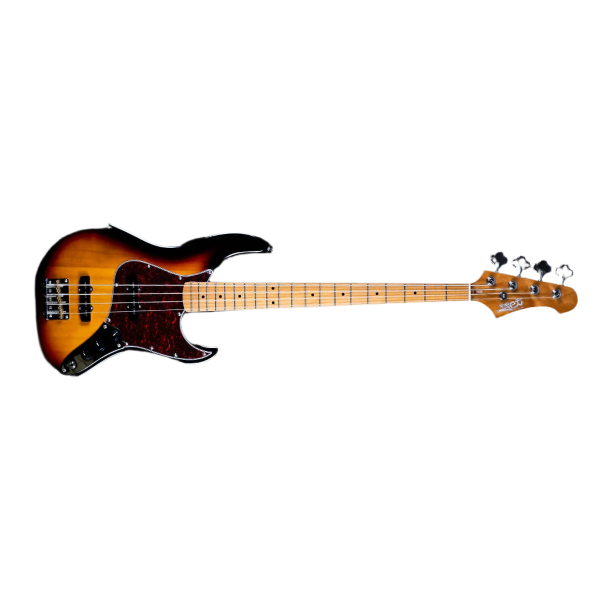 JET Guitars JJB-300 Roasted Poplar Body Bass Guitar - Sunburst - guitar