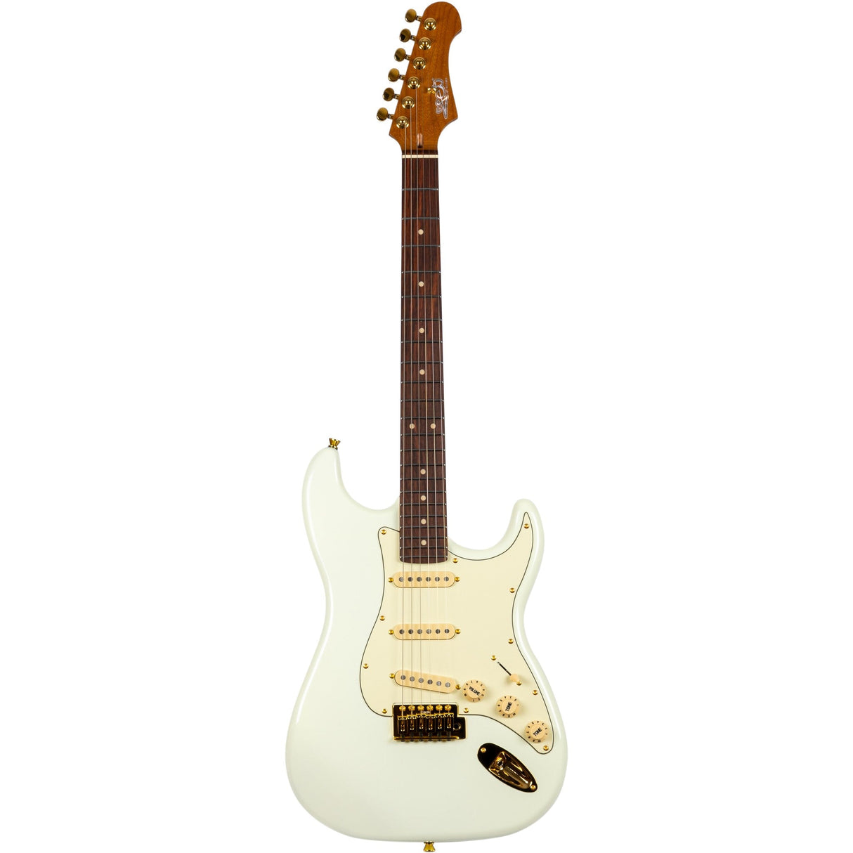 JET Guitars JS-380 Roasted Poplar Body Electric Guitar 6-String - Olympic White