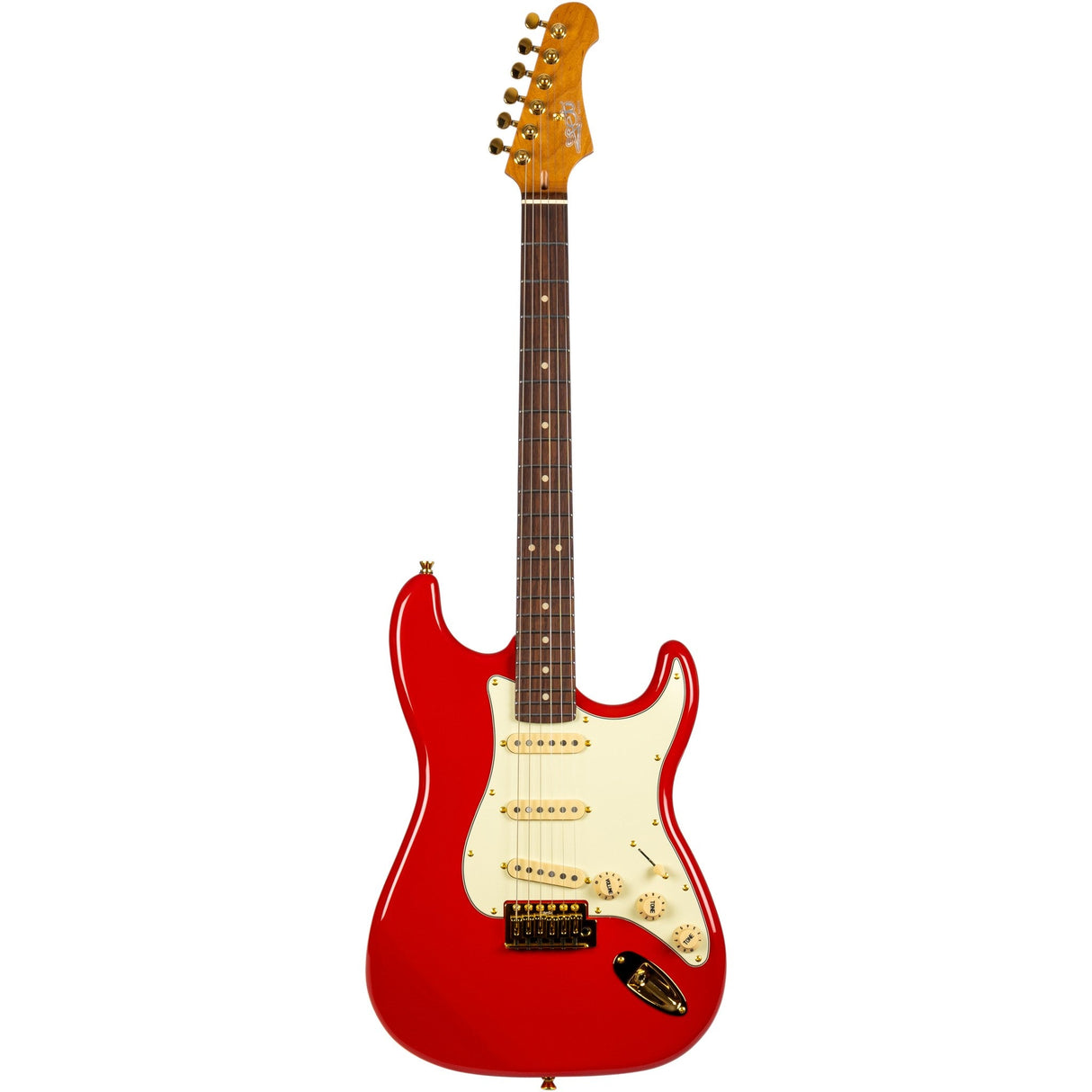 JET Guitars JS-380 Roasted Poplar Body Electric Guitar 6-String - Red