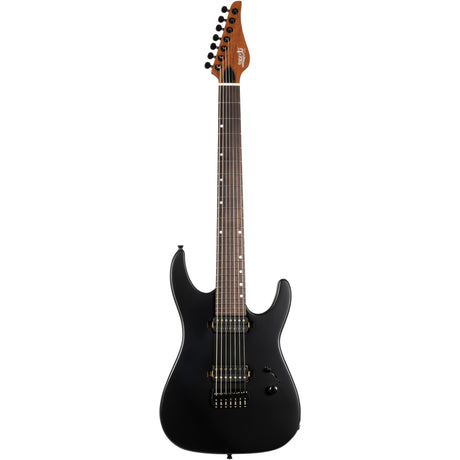 JET Guitars JS-50x Mahogany Body Stygian Electric Guitar Black - 7-String