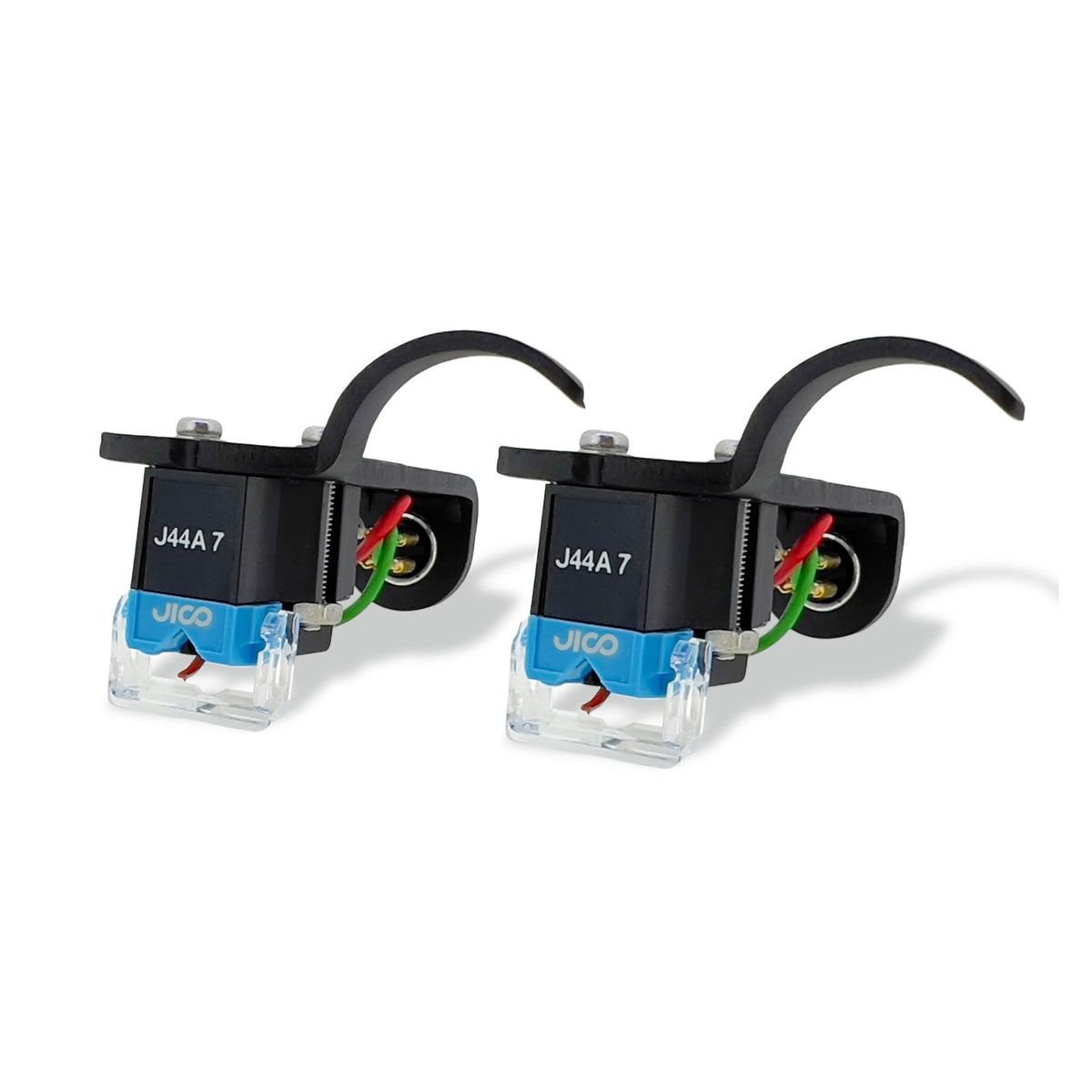 JICO J-AAC0834 OMNIA J44A 7 DJ Improved SD Cartridge 2-Pack, Black Headshells