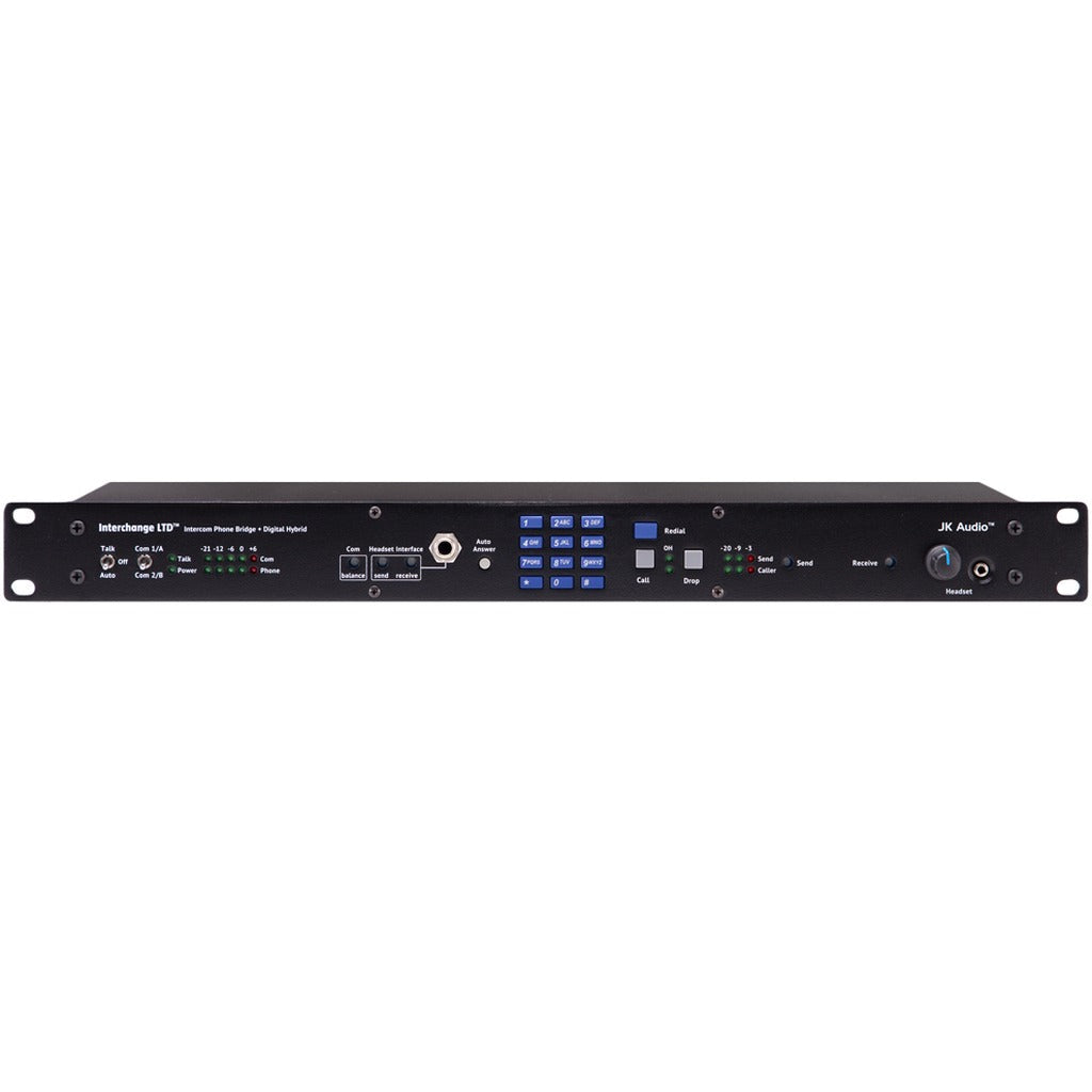 JK Audio INTCHGLTD Interchange LTD 1RU Intercom Phone Bridge + Digital Hybrid