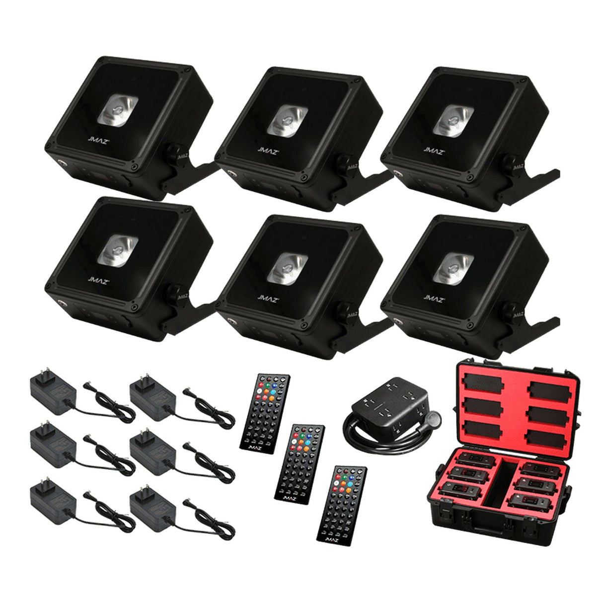 JMAZ Lighting MAD PAR BULLS IP 20W RGBA LED Battery Powered Outdoor Uplight