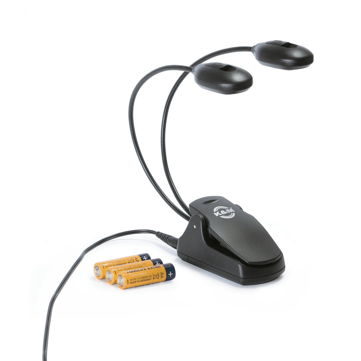 K&M 12270 Music Stand Twin Head Light